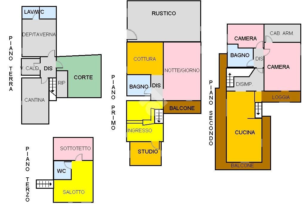 Casa semi indipendente Challand, Challand-Saint-Anselme - planimetria 1