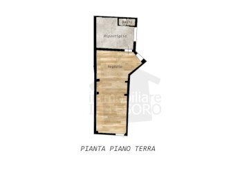 Planimetria - Negozio via Isotta degli Atti, Rimini - foto 1