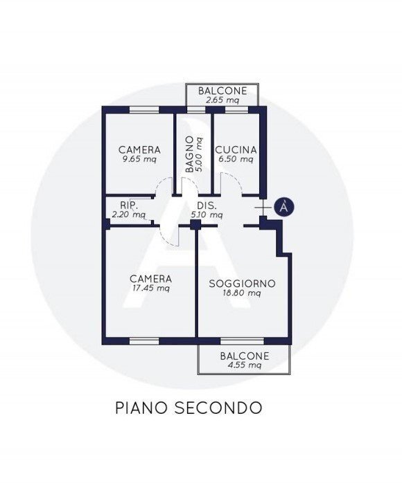 Appartamento Cervia - planimetria 1