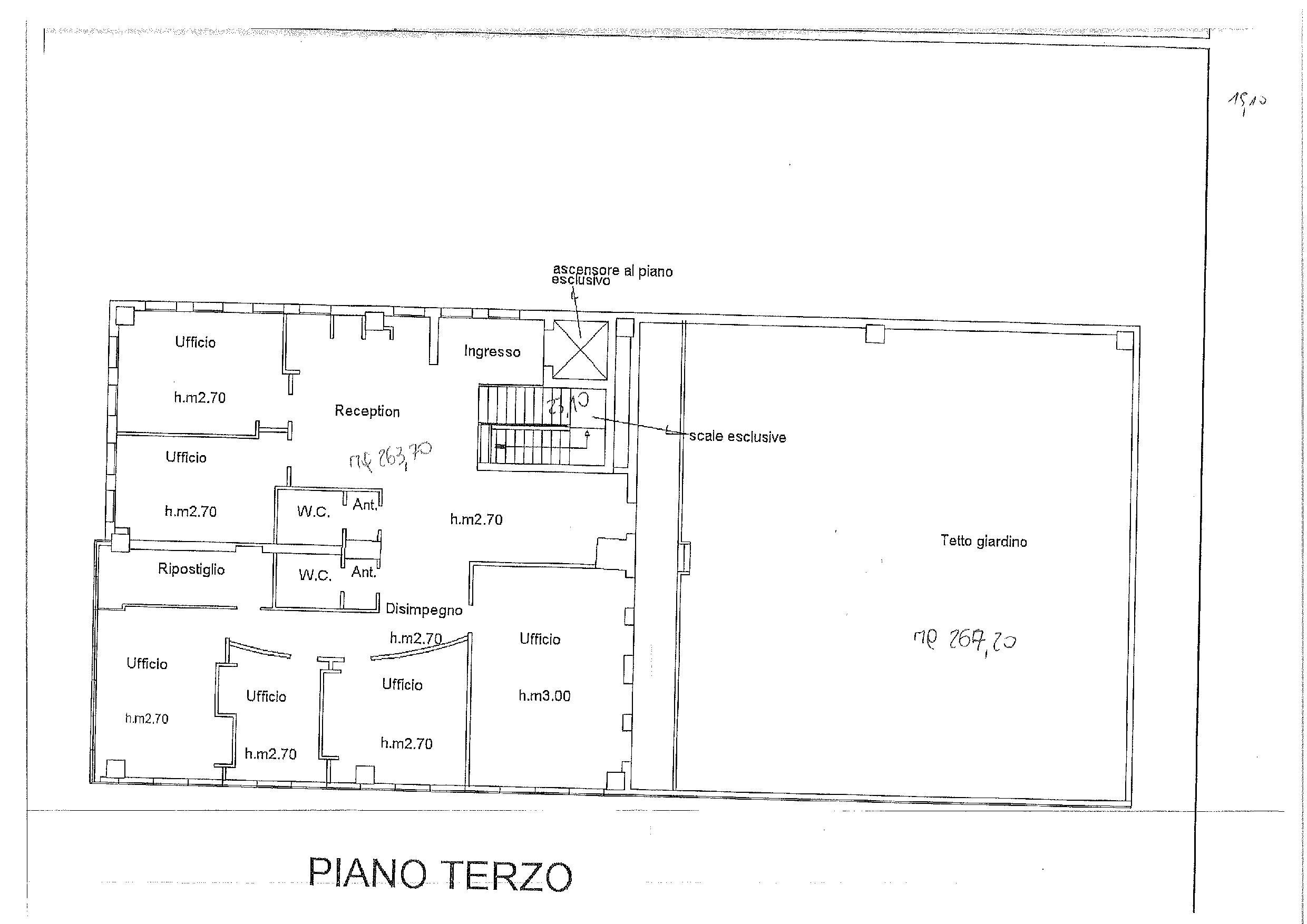 planimetria - Ufficio VIA MENGOLINA, 18, Faenza - planimetria 1