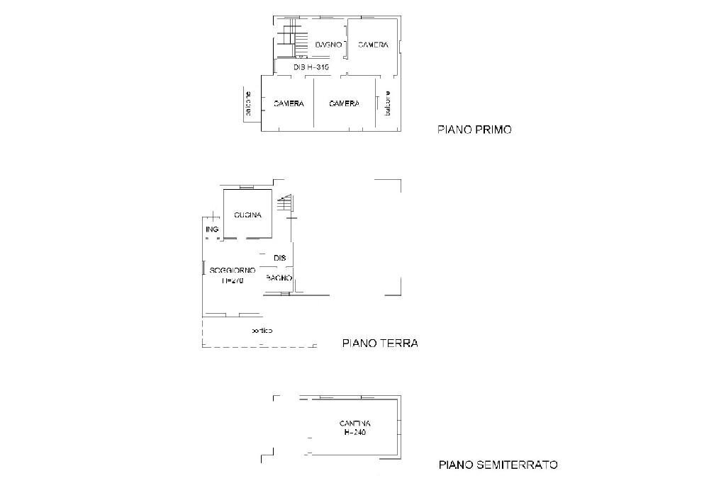 Villa Viale Quagliotti, Galliate - floor plans 1