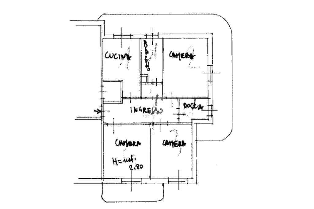 Quadrilocale Strada vecchia di biella, Santhià - planimetria 1