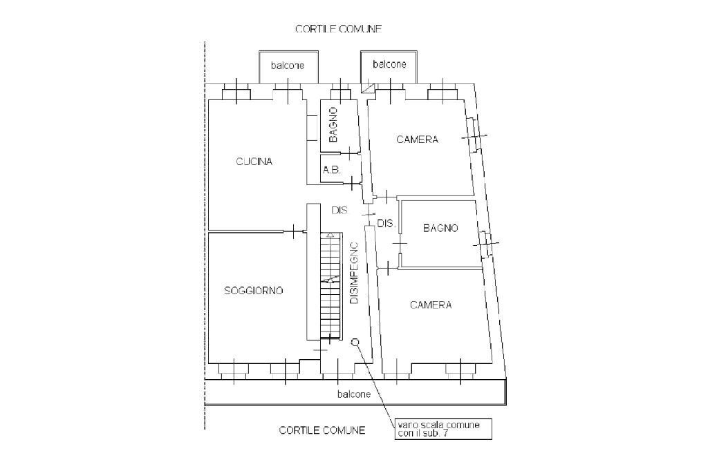 Appartamento Via Collino, San Francesco al Campo - planimetria 1