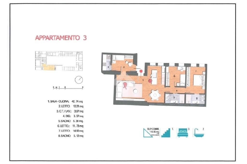 Quadrilocale Corso matteotti, Lugo - planimetria 1