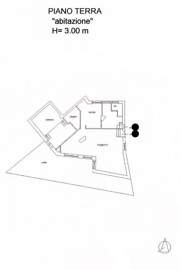 Quadrilocale via di San Valentino, 51, Roma - planimetria 1