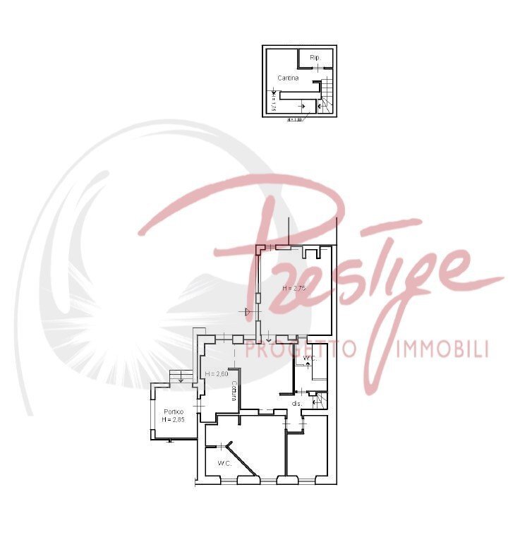 Villa via Cesare Bertagnini, La Spezia - planimetria 1