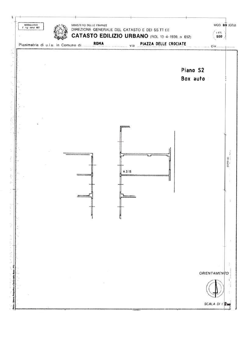 pln - Box piazza delle crociate, Roma - planimetria 1