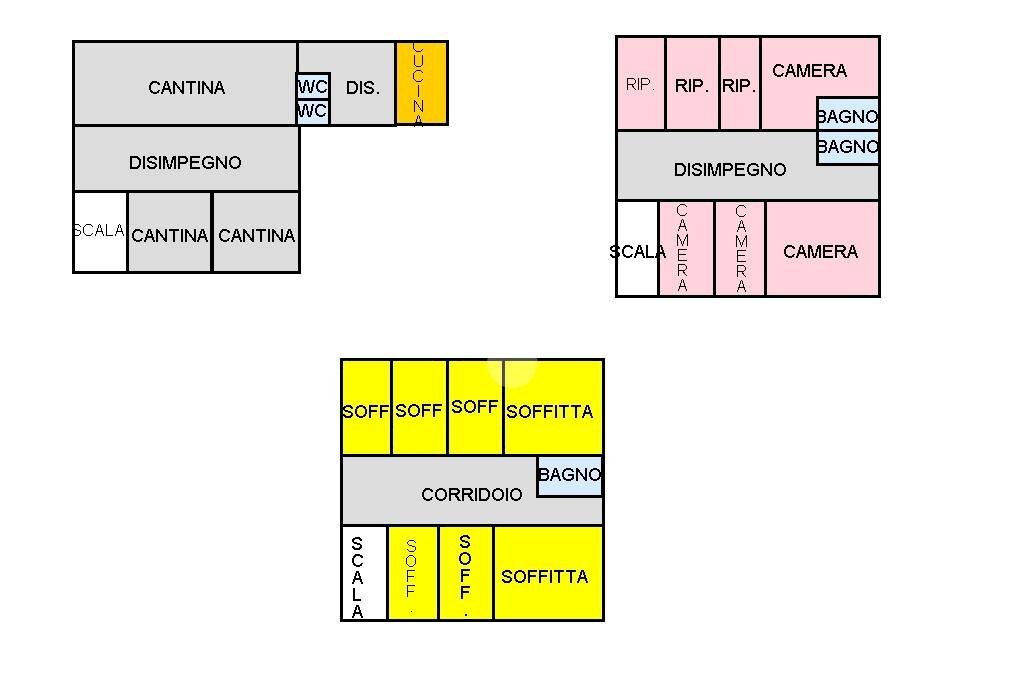 Casa indipendente Via Salvi, Bagnolo in Piano - planimetria 1