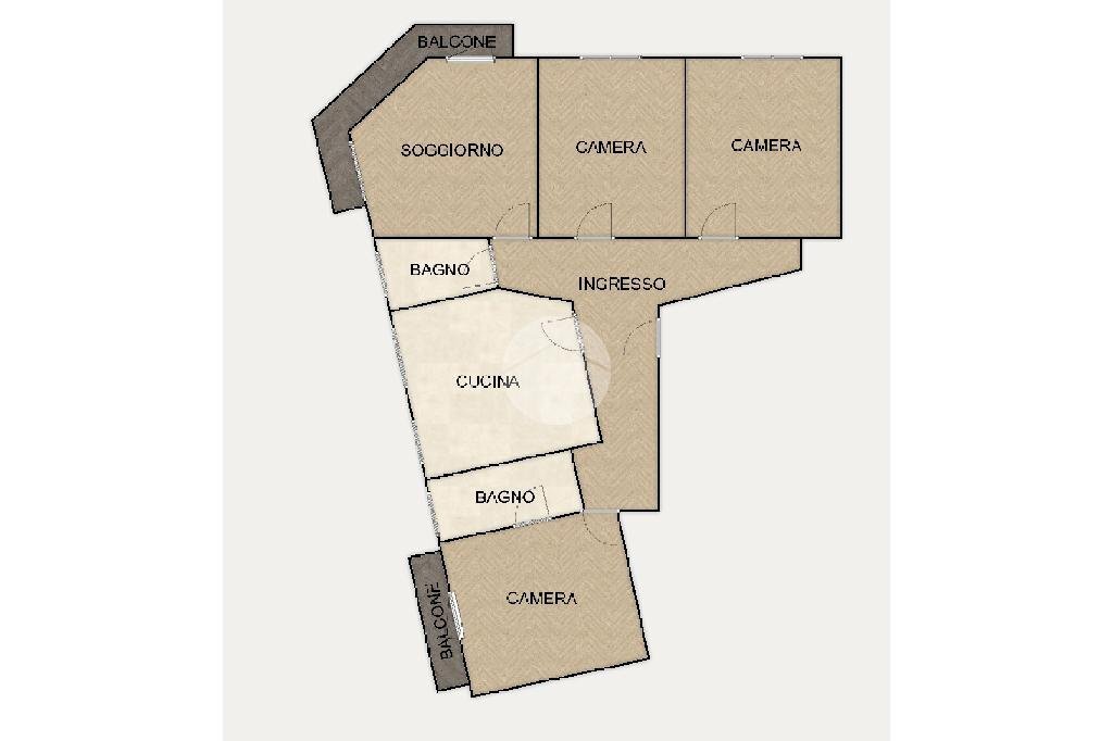 Appartamento Via Pippo Garibaldi, Savona (zona Villapiana) - planimetria 1