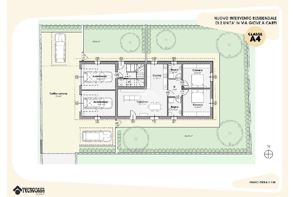 Trilocale Via Giove, Carpi - planimetria 1