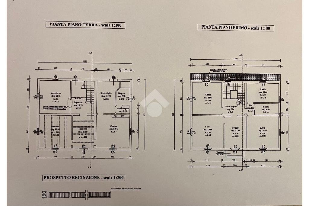 Independent house Via Selice, Conselice - floor plans 1