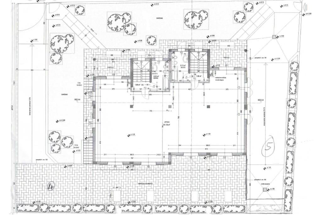 Portion of a house Via del Carroccio, Cambiago - floor plans 1