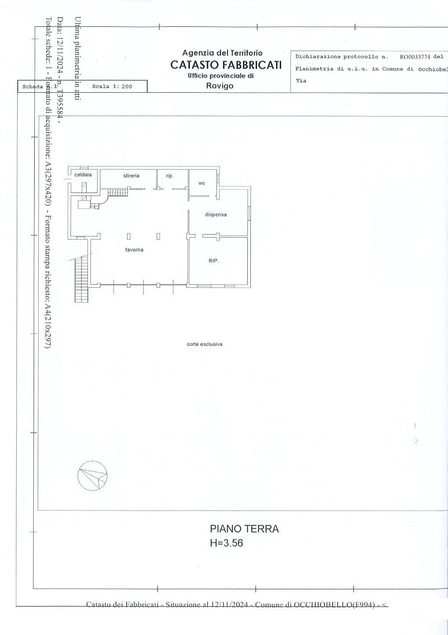 Independent house Occhiobello - floor plans 1