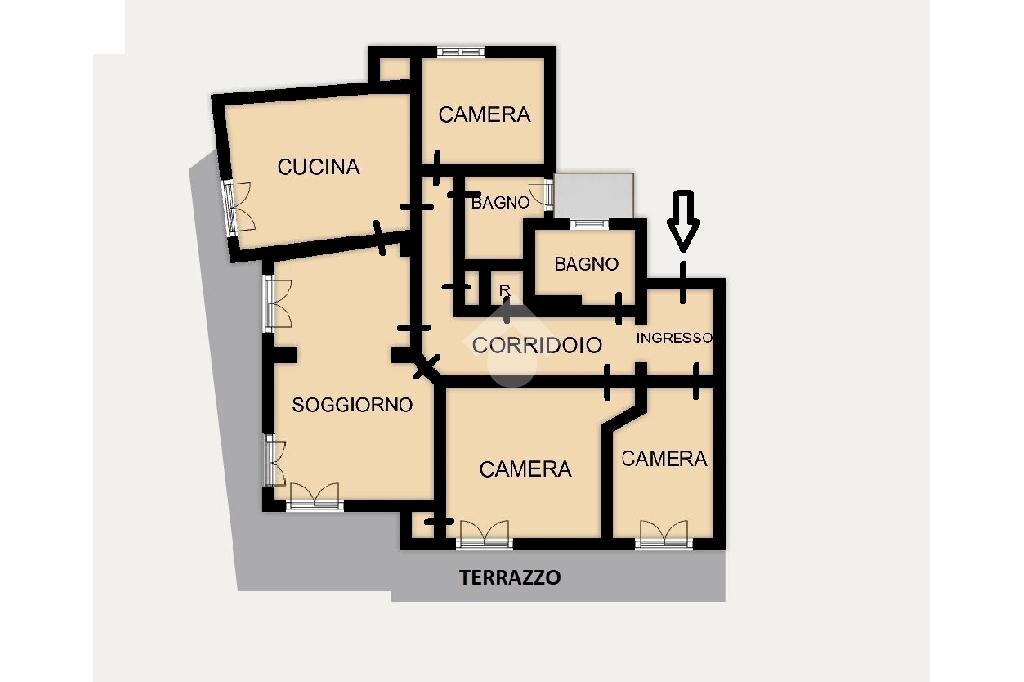 Appartamento Via Wolfgang Goethe, Sanremo - planimetria 1