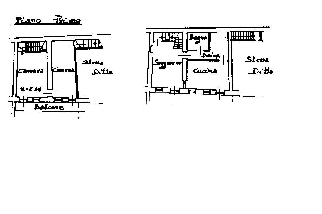 Casa semi indipendente Vicolo Zanetta, Caravino - planimetria 1