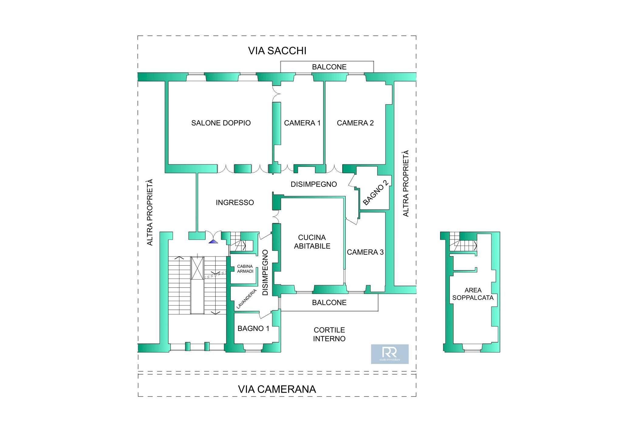 Apartment Torino - floor plans 1