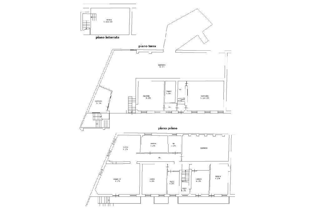 Semi-detached house Regione Sorelle, Cinaglio - floor plans 1