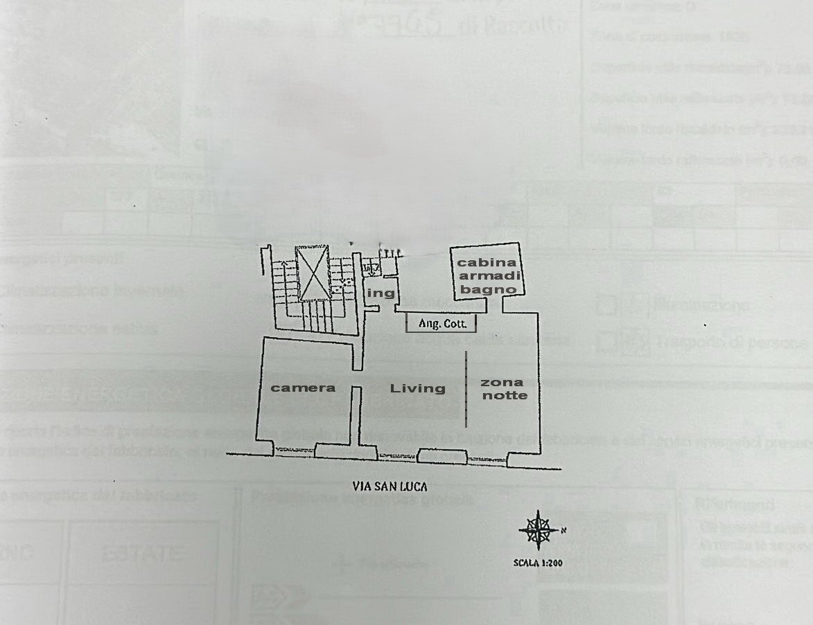 Appartamento via san luca, Genova (zona Centro Storico) - planimetria 1