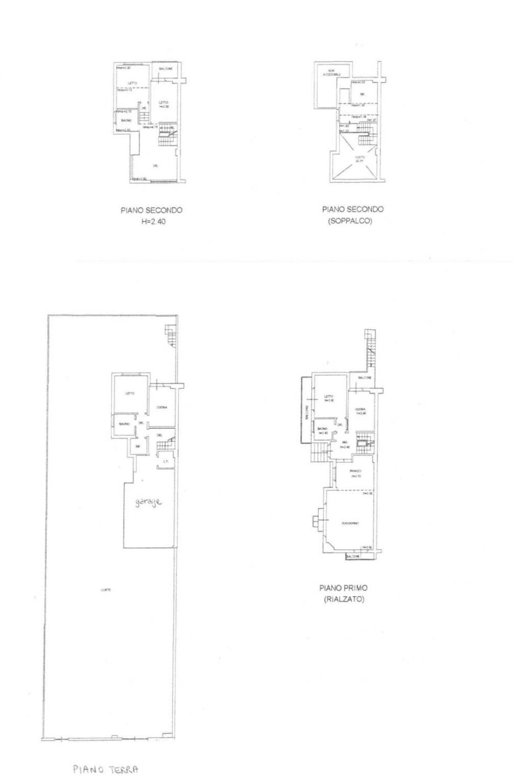 Villa viale dei Platani, Ravenna (neighborhood Porto Corsini) - floor plans 1