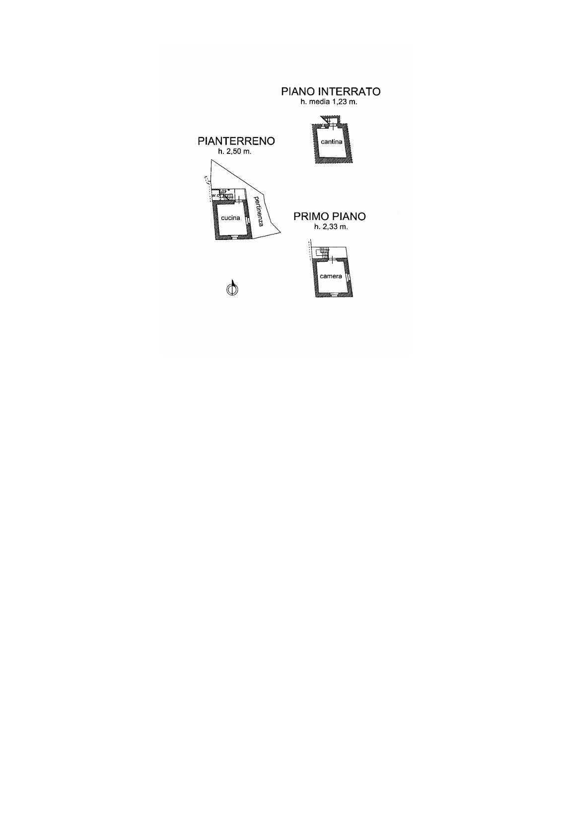 Casa semi indipendente Via delle Merane Festiona, 1, Demonte - planimetria 1