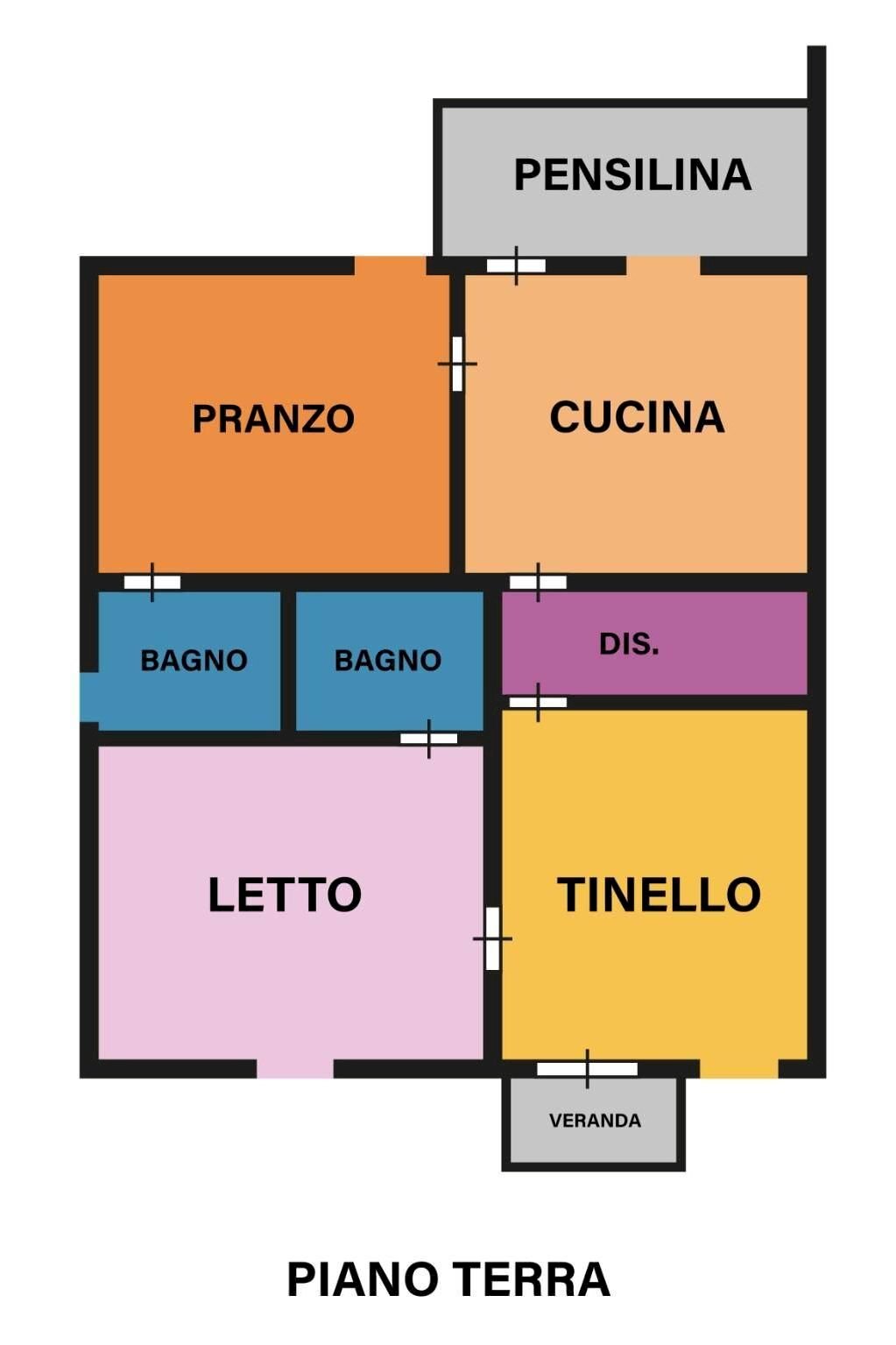 Villa via Savio, Forlì - planimetria 1