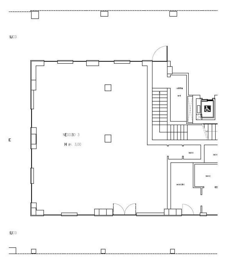 planimetria - Negozio via Garibaldi, Casalecchio di Reno - planimetria 1