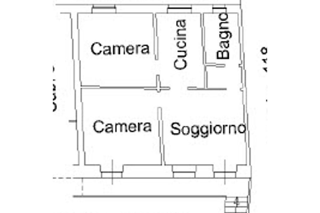 Three-room apartment Vicolo Luserna, Carmagnola - floor plans 1