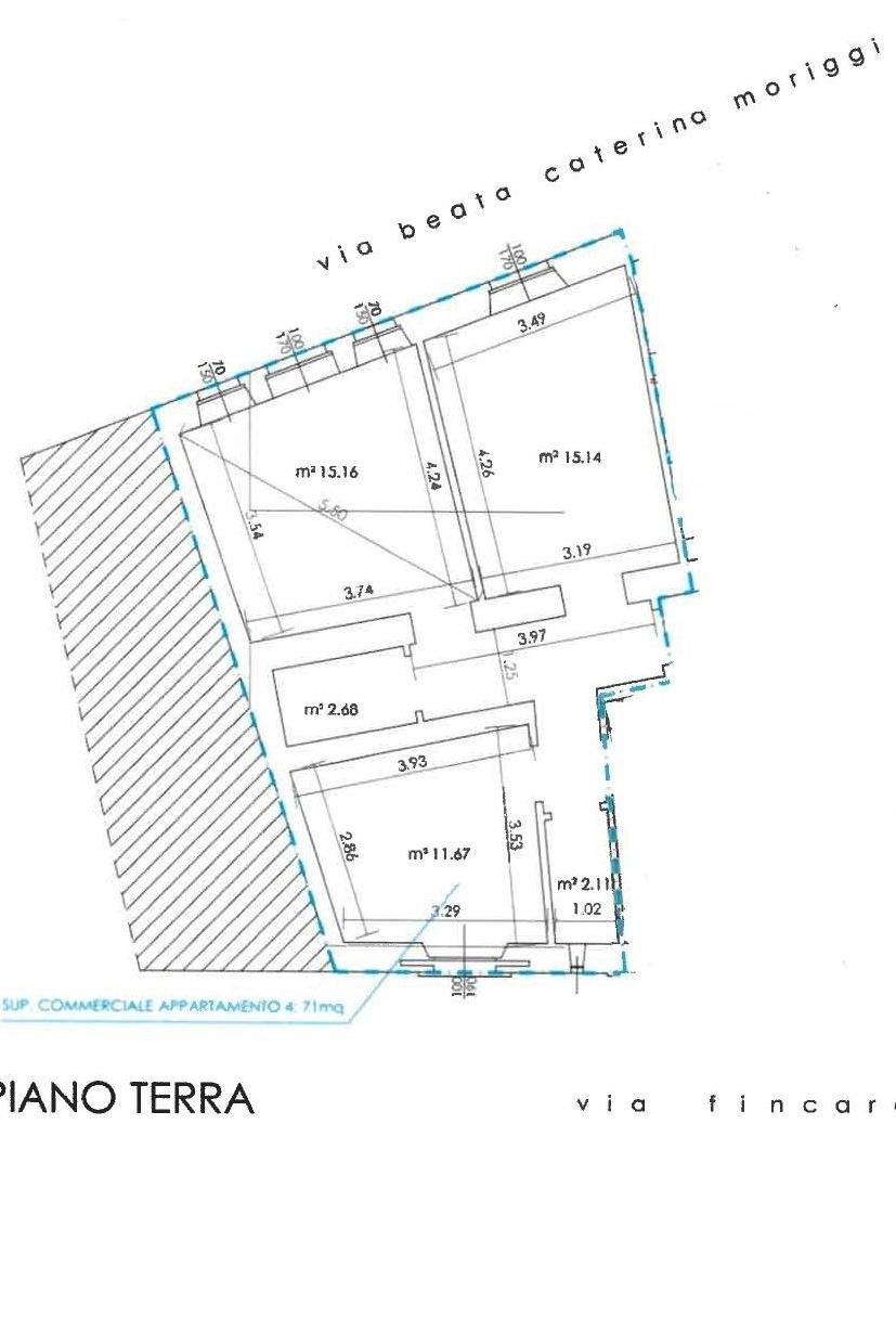Two-room apartment via Beata Caterina Moriggi, 49, Varese - floor plans 1