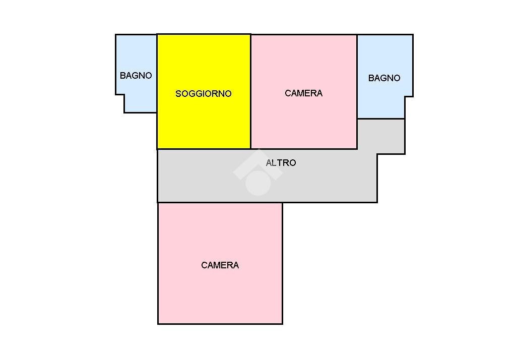 Trilocale Viale rimembranza, Novi Ligure - planimetria 1