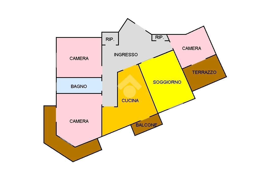 Appartamento Corso Asti, Nizza Monferrato - planimetria 1