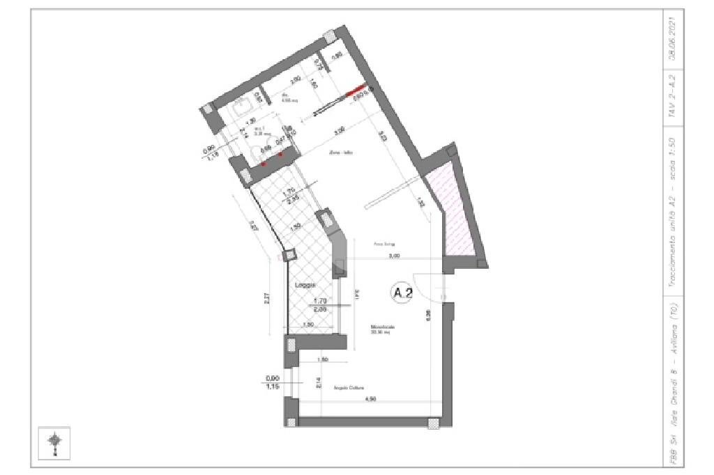Monolocale Via I Maggio, Rivoli - planimetria 1