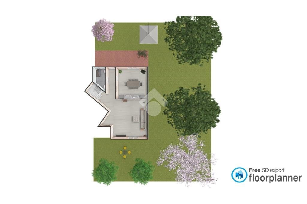 Portion of a house Via della Vandea, Robecco sul Naviglio - floor plans 1