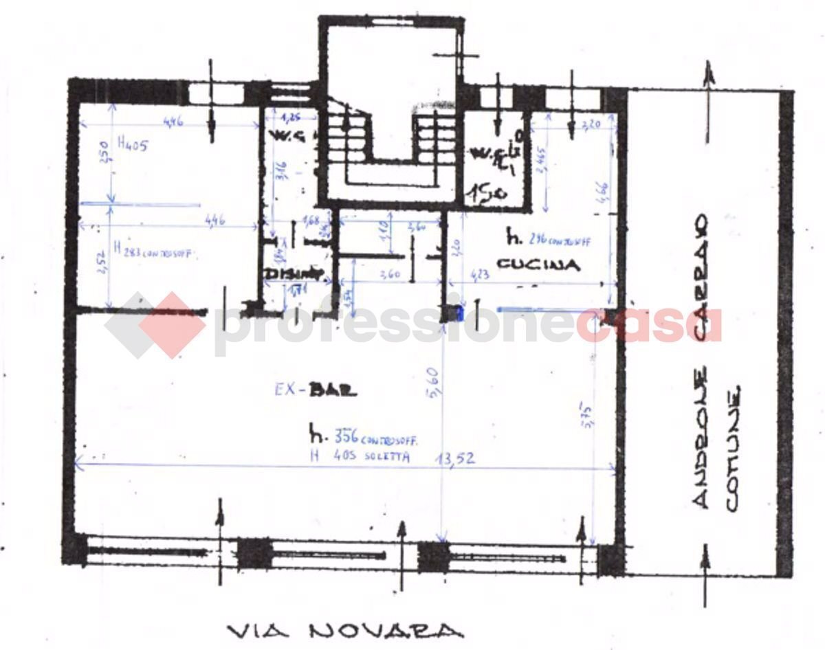 Negozio via novara, Borgomanero - planimetria 1