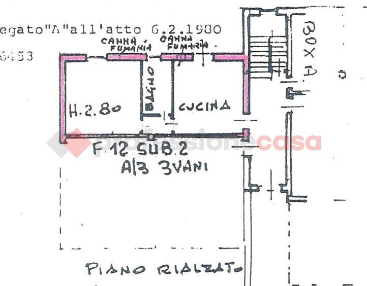 Bilocale via funiis, Gignese - planimetria 1