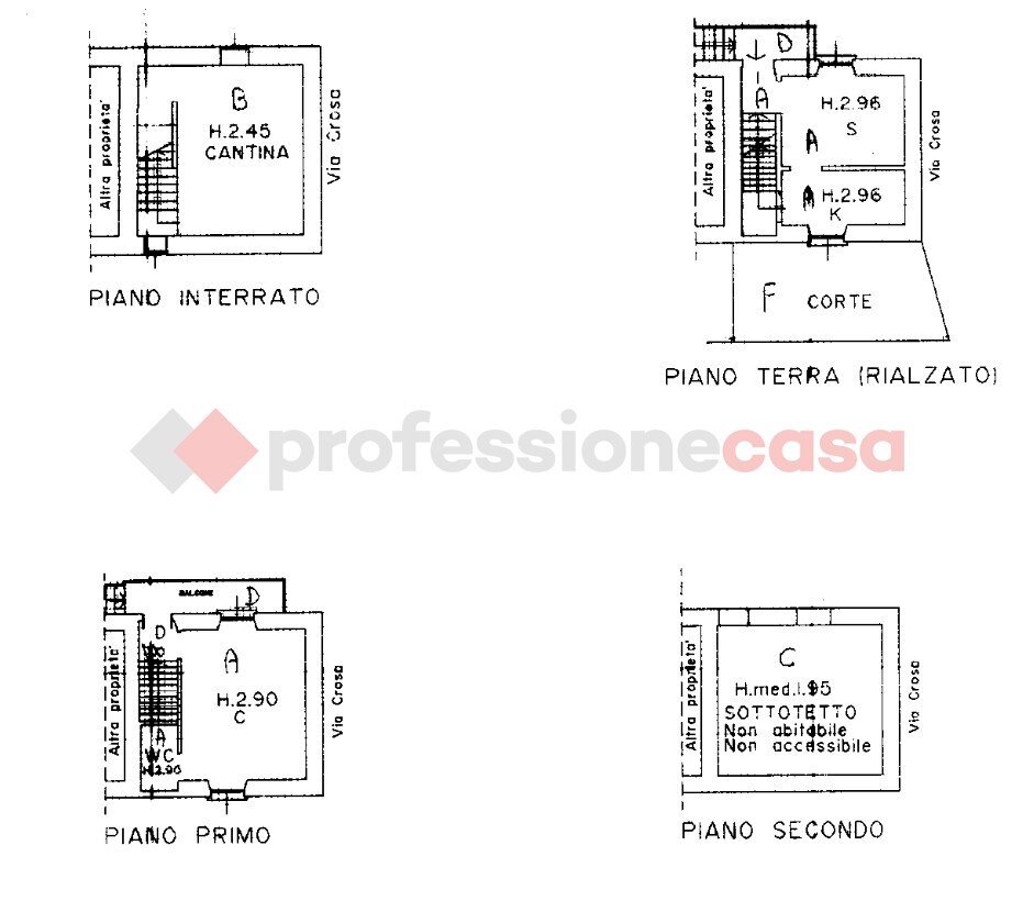 Casa indipendente via Crosa, Arona - planimetria 1