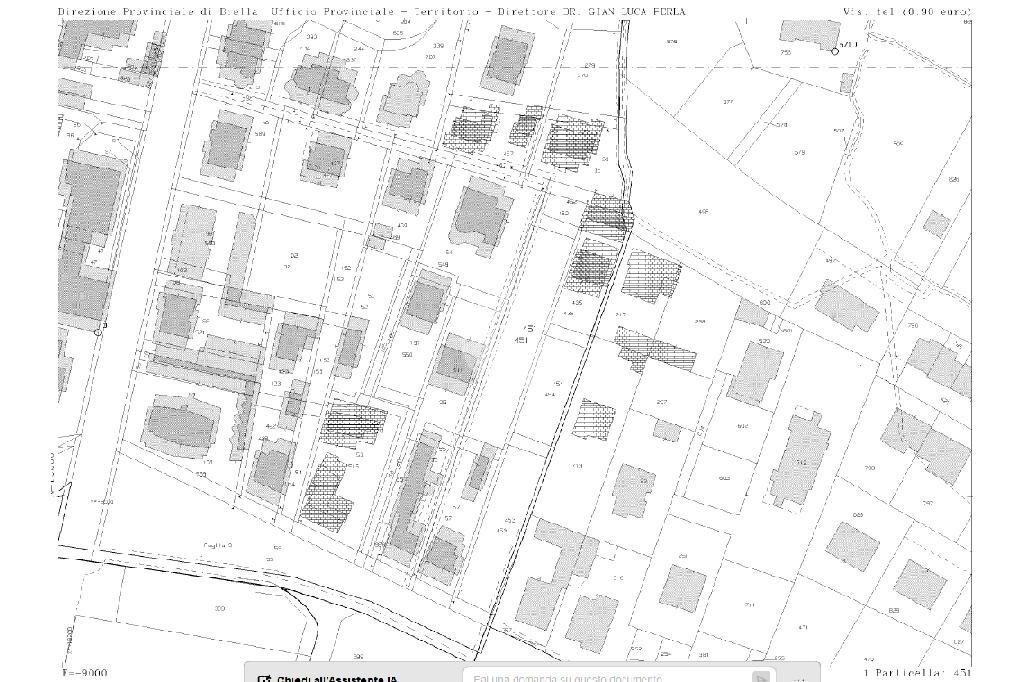 Terreno edificabile Via Quintino Sella, Vigliano Biellese - planimetria 1