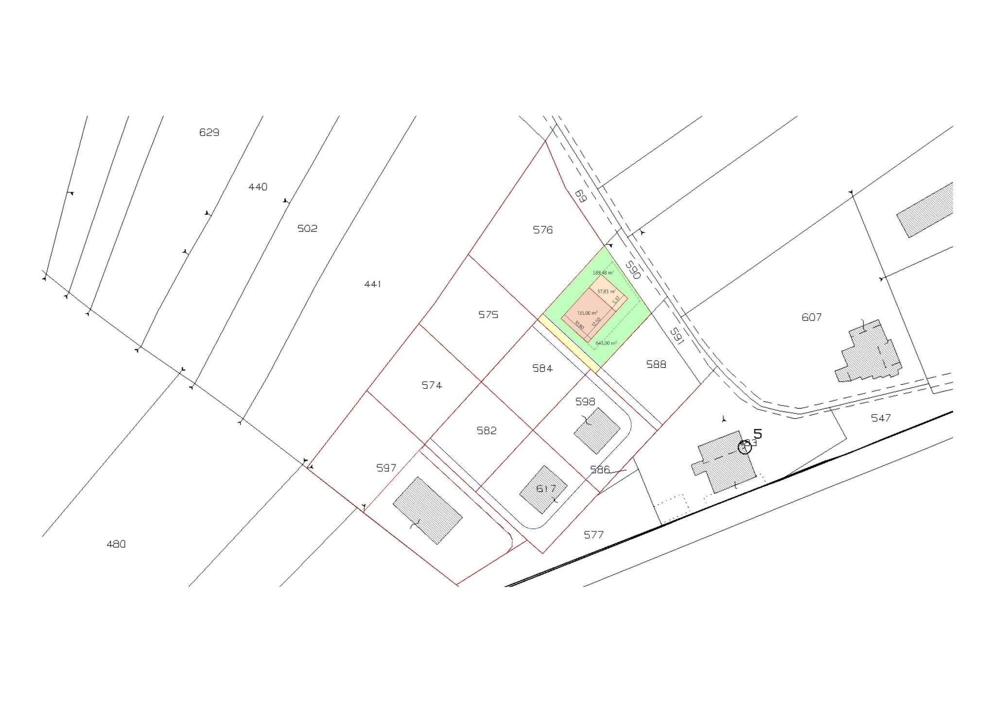 Building land Piazza centrale, Verduno - floor plans 1
