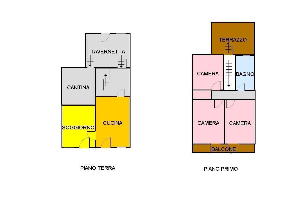 Casa semi indipendente Località vesco, Ciriè - planimetria 1