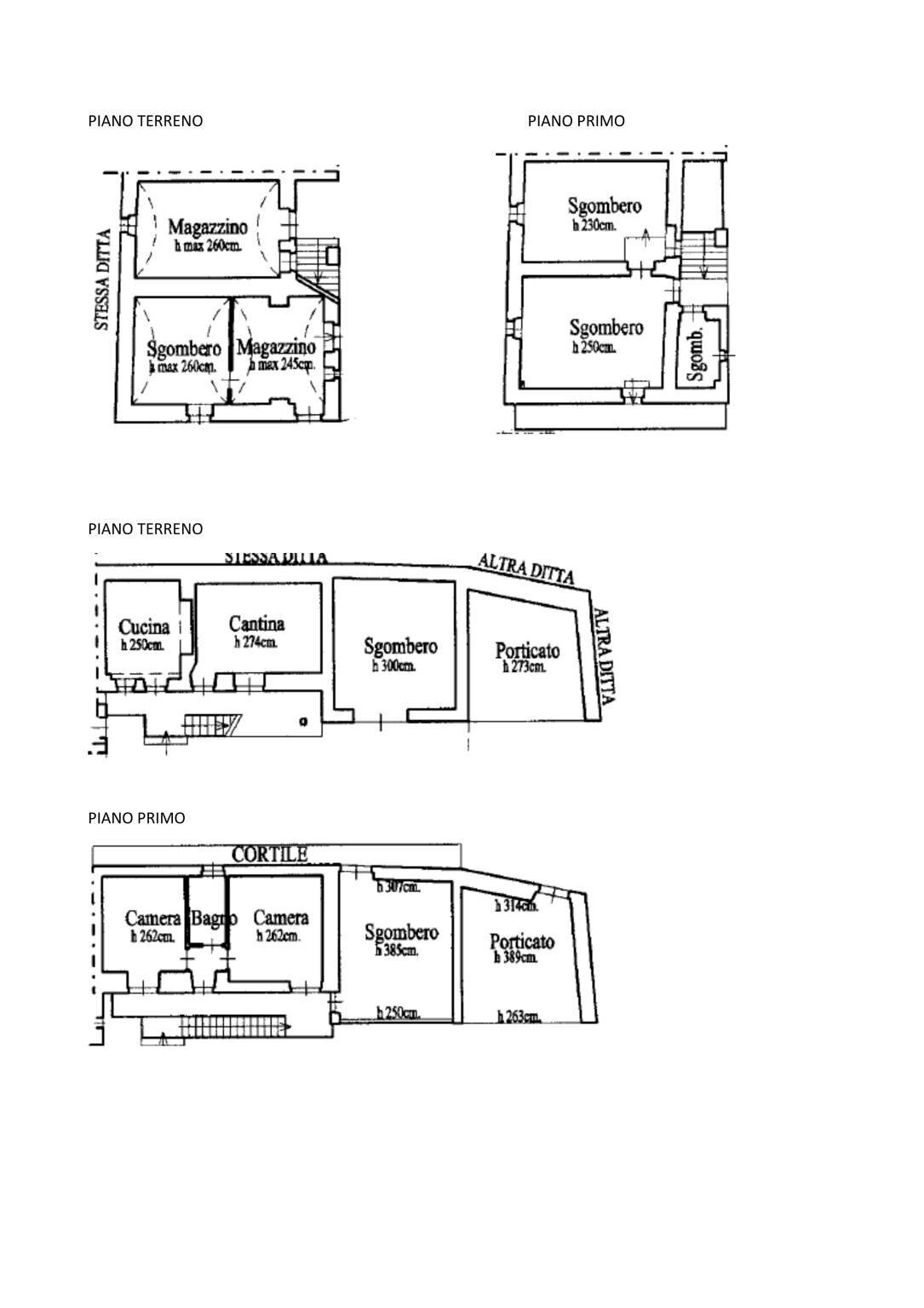 Rustic Borgata Lottano, San Damiano Macra - floor plans 1