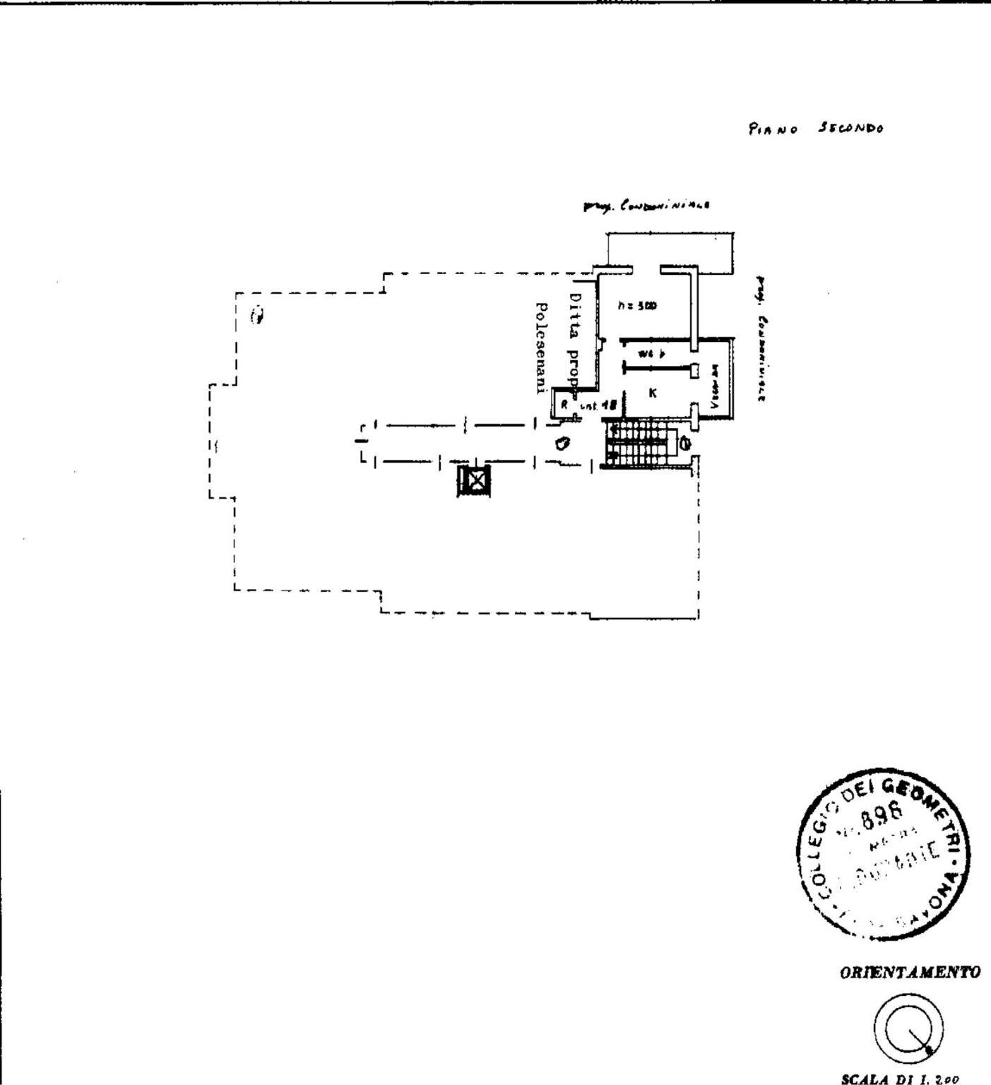 Two-room apartment Corso Leonardo da Vinci, Borghetto Santo Spirito - floor plans 1