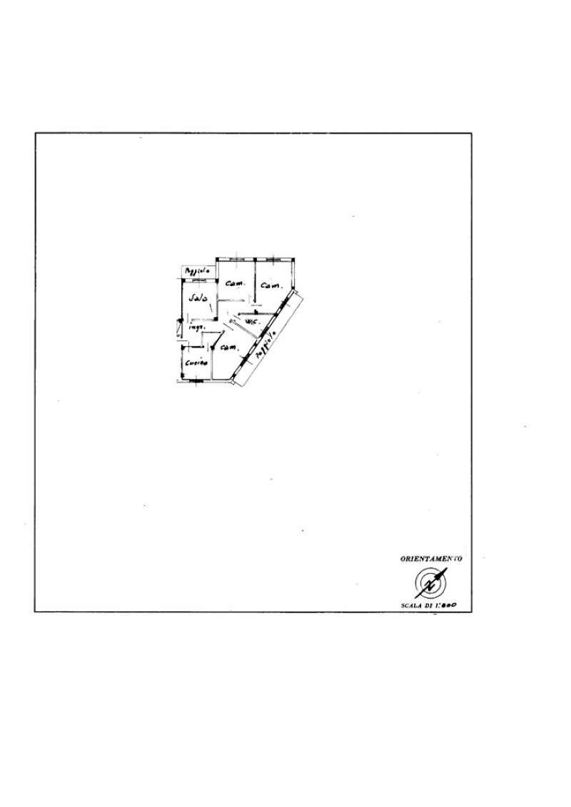 Planimetria - Four-room apartment via Olive di Stanghe, Sestri Levante - floor plans 1