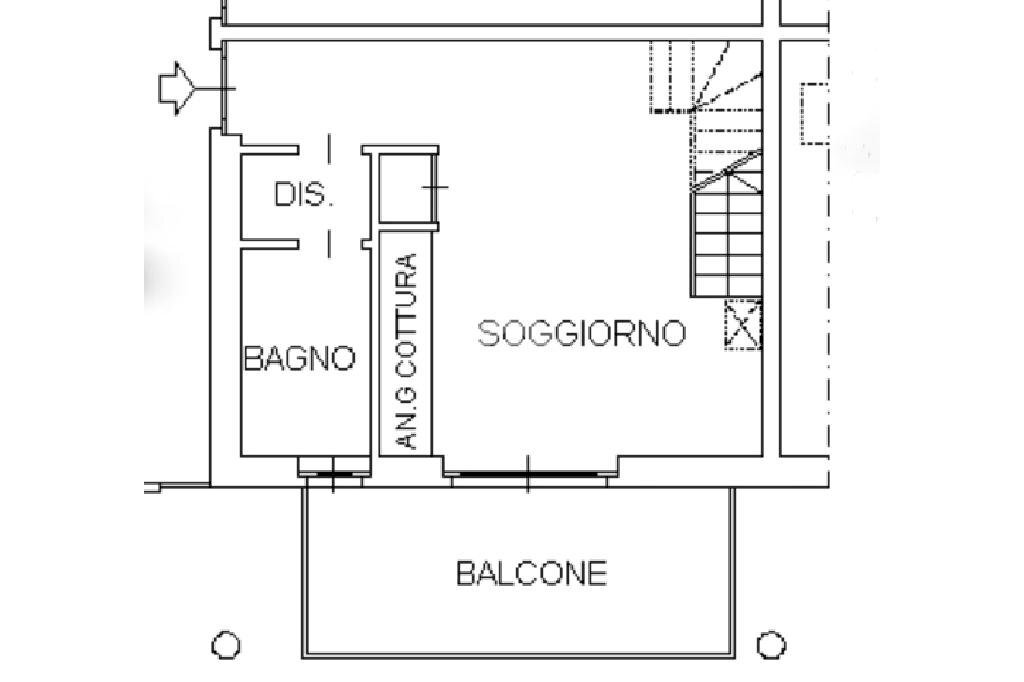 Bilocale Via Santa Lucia, San Maurizio Canavese - planimetria 1