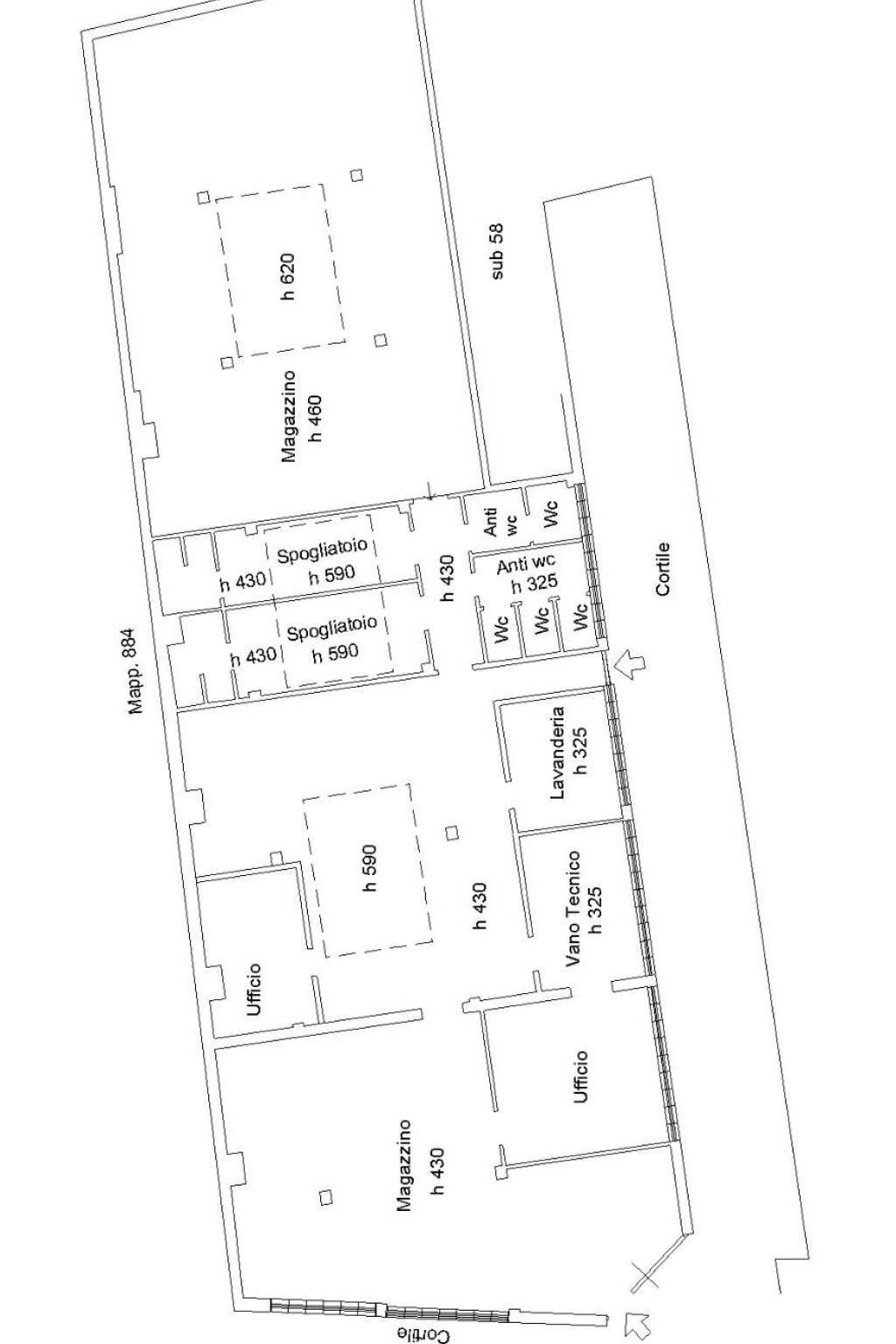 Warehouse via Parma, 43, Alessandria - floor plans 1