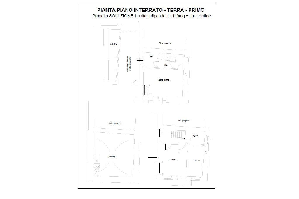 Trilocale Via S. Francesco D'Assisi, Giaveno - planimetria 1