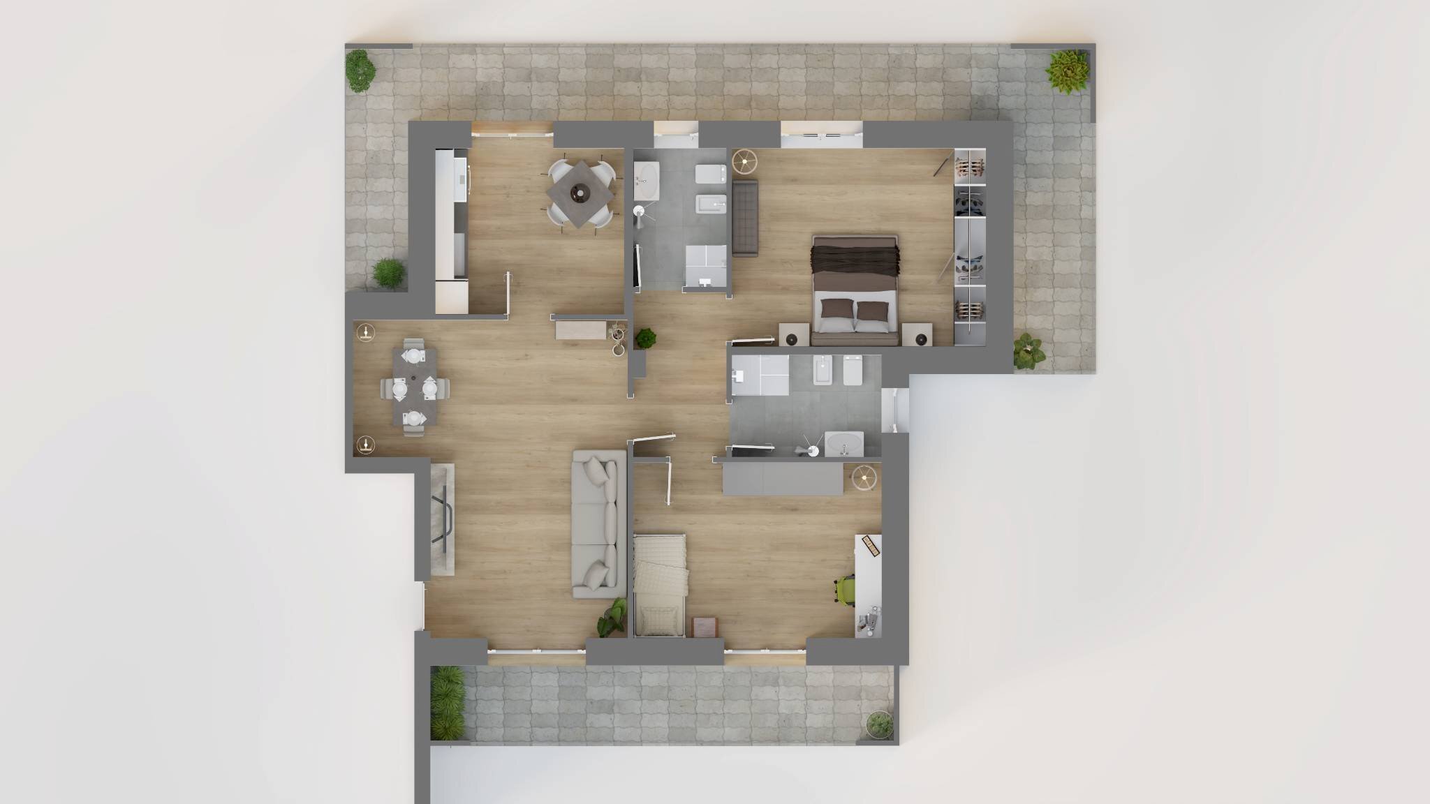 Quadrilocale via Torelle, 12, Alpignano - planimetria 1