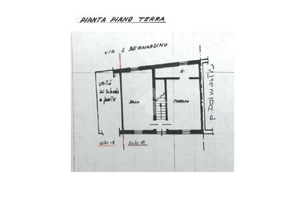 Semi-detached house Via san Bernardino, Montiglio Monferrato - floor plans 1