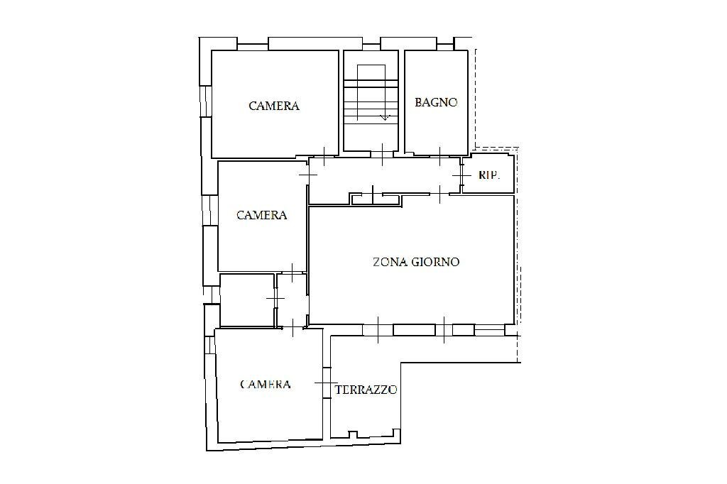 Casa semi indipendente Via Falicetto, Verzuolo - planimetria 1