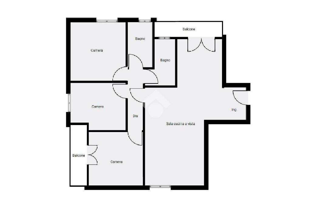 Four-room apartment Via gobetti, Castenaso - floor plans 1