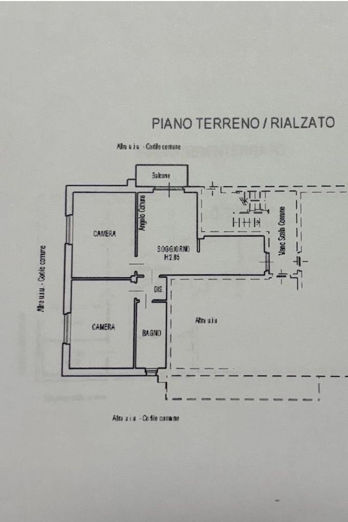 Trilocale via Achille Grandi, Pinerolo - planimetria 1