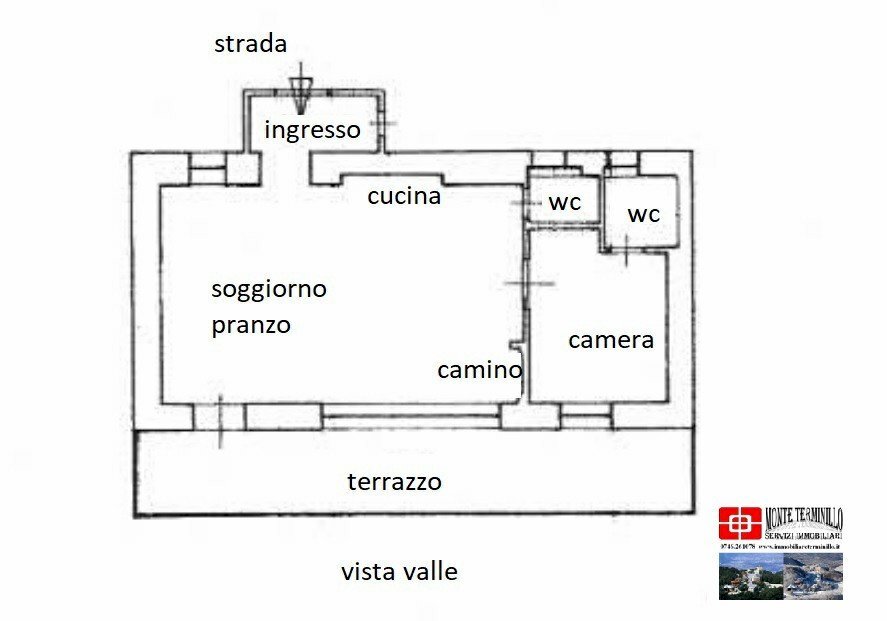 Bilocale via degli Abeti, Rieti - planimetria 1